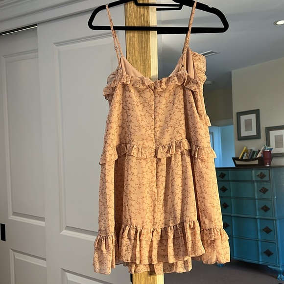 Ruffles floral print mini dress - Picture 4 of 4